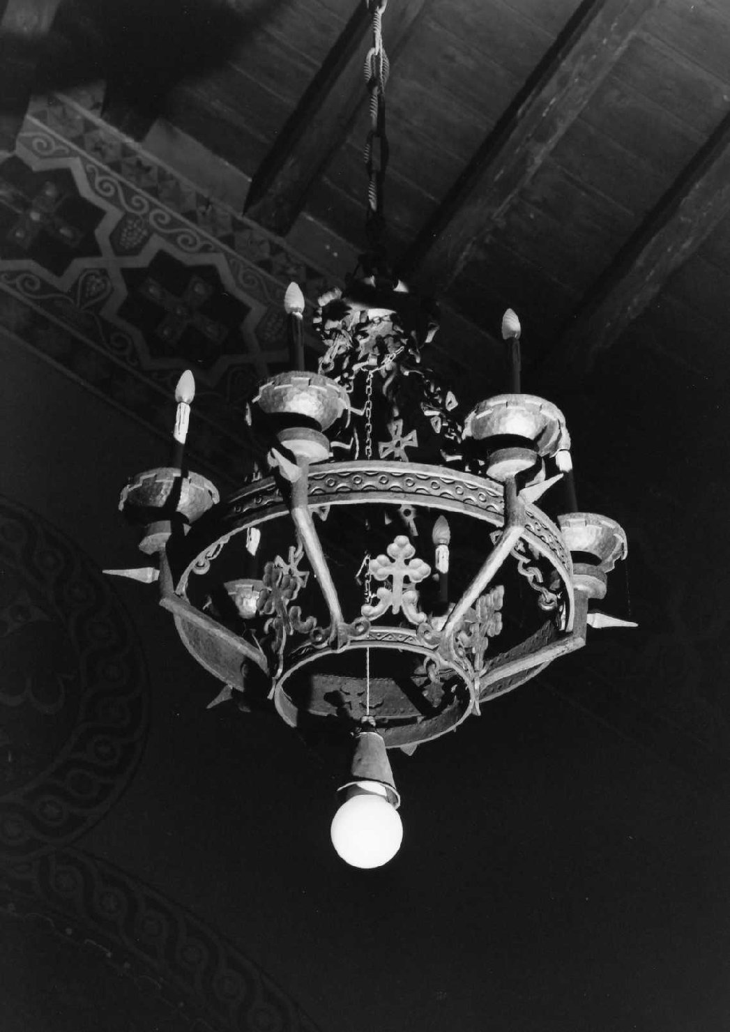 lampadario - manifattura romagnola (sec. XX)