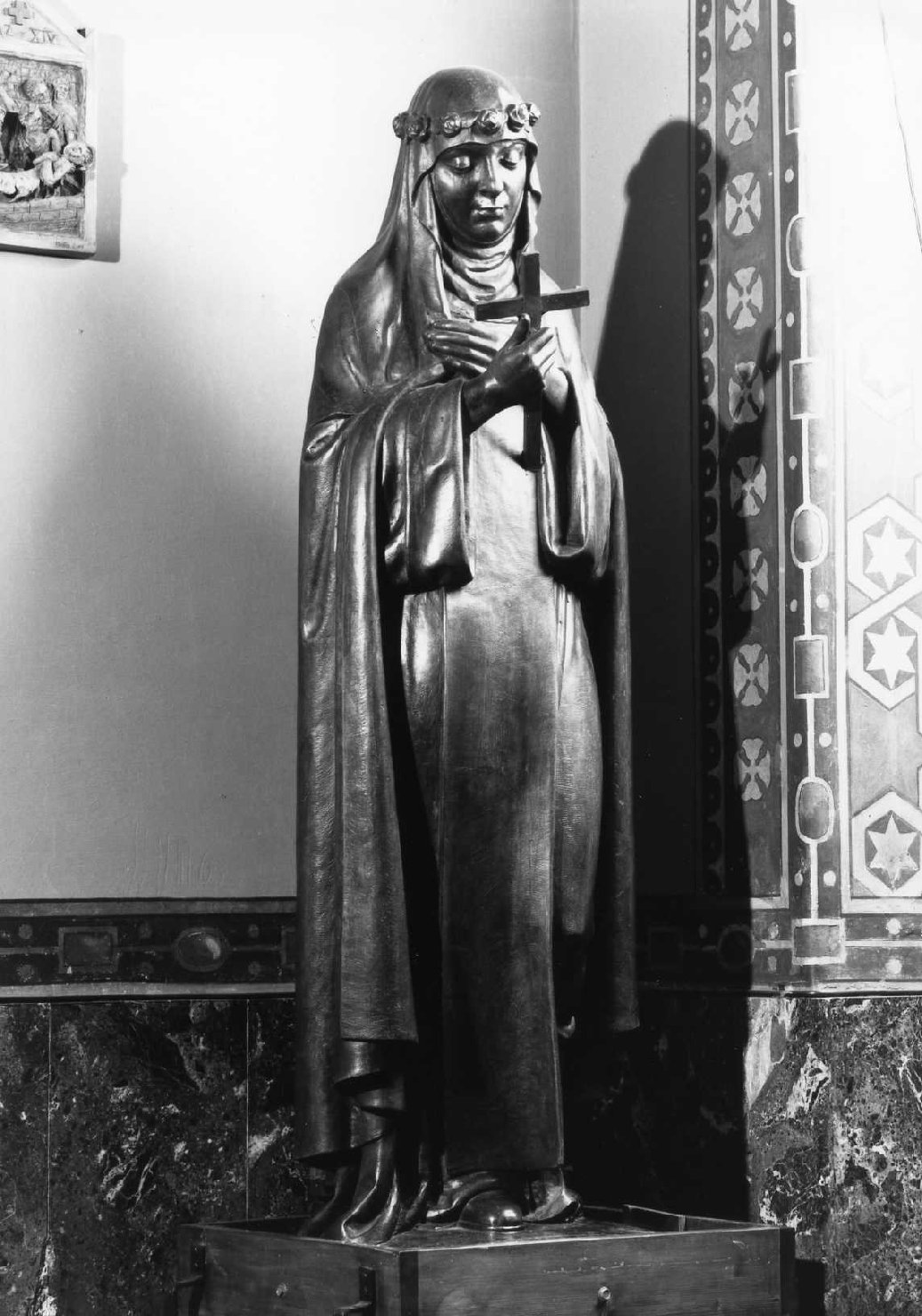 Santa Rita da Cascia (statua) di Bolfana B (sec. XX)