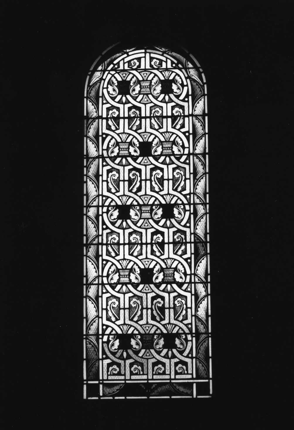 motivo decorativo ad arabesco (finestra, serie) - manifattura fiorentina (sec. XX)