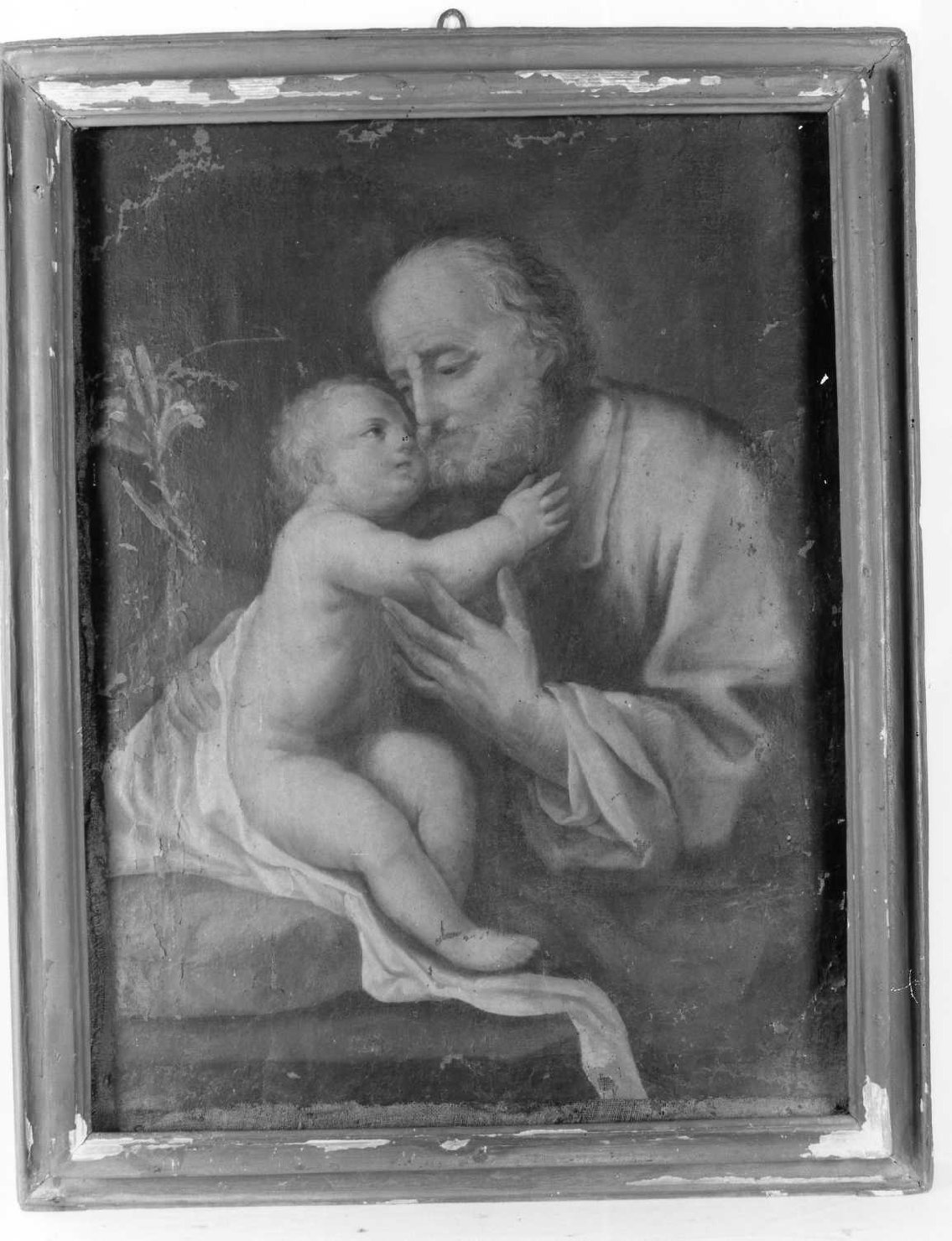 San Giuseppe e Gesù Bambino (dipinto) - ambito romagnolo (metà sec. XVII)