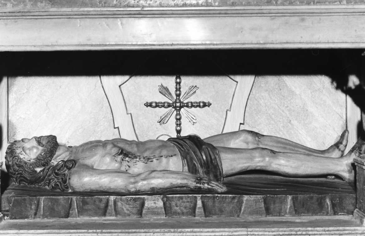 Cristo morto (statua) di Brunelli Francesco (sec. XVII)