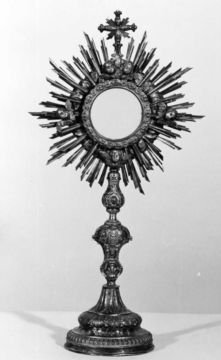 ostensorio - a raggiera - produzione romagnola (seconda metà sec. XVIII)