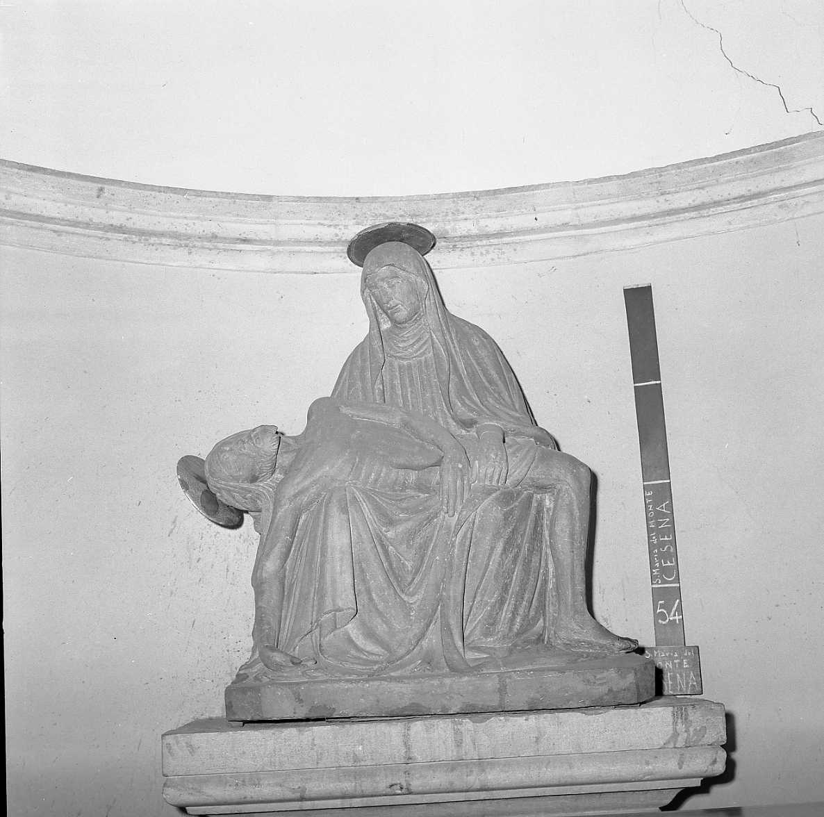 pietà (statua) - ambito emiliano-romagnolo (sec. XVI)