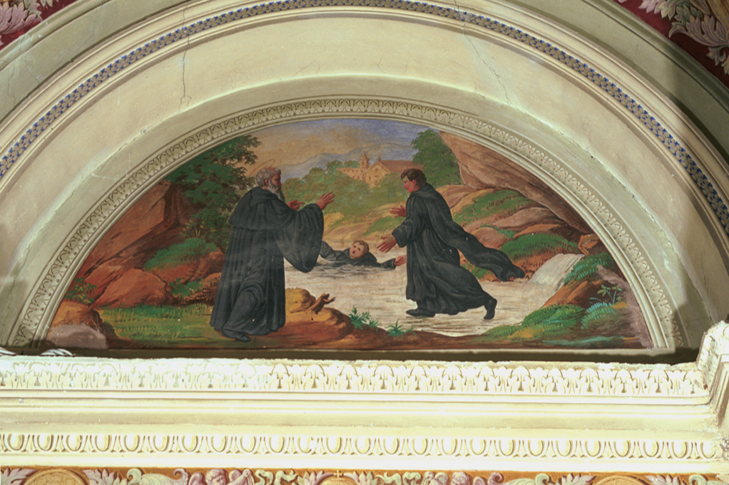 Placido salvato da san Benedetto (dipinto) - ambito romagnolo (prima metà sec. XIX)