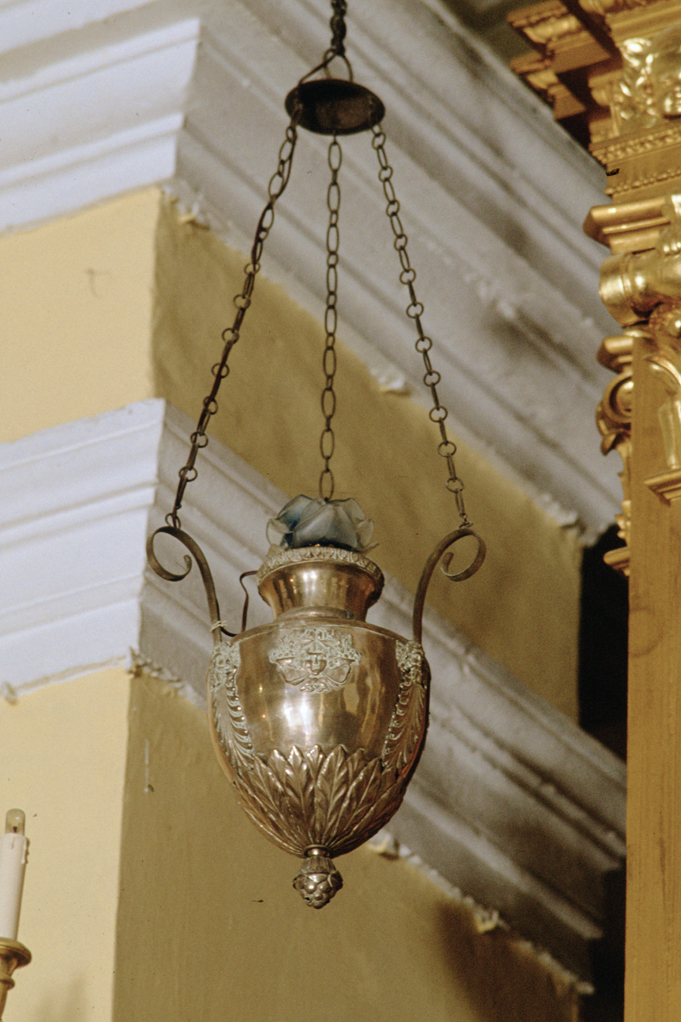 lampada pensile - bottega emiliano-romagnola (primo quarto sec. XIX)