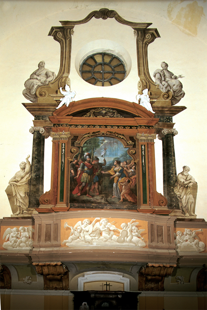 ancona illusiva (dipinto) di Milani Giuseppe (sec. XVIII)