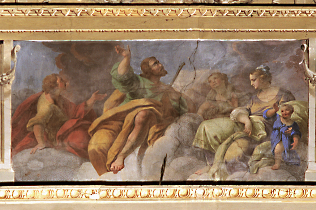 Abramo Melchisedech, il re Barak e Salomone (dipinto) di Milani Giuseppe (sec. XVIII)