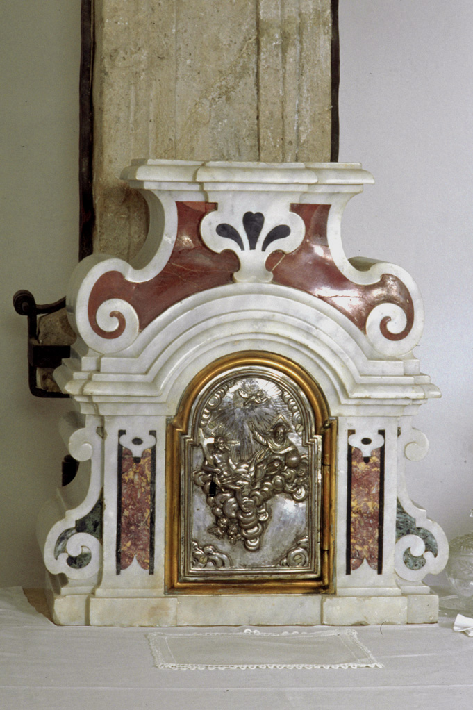 Trinità (tabernacolo - a frontale architettonico) - bottega emiliano-romagnola (sec. XVIII)