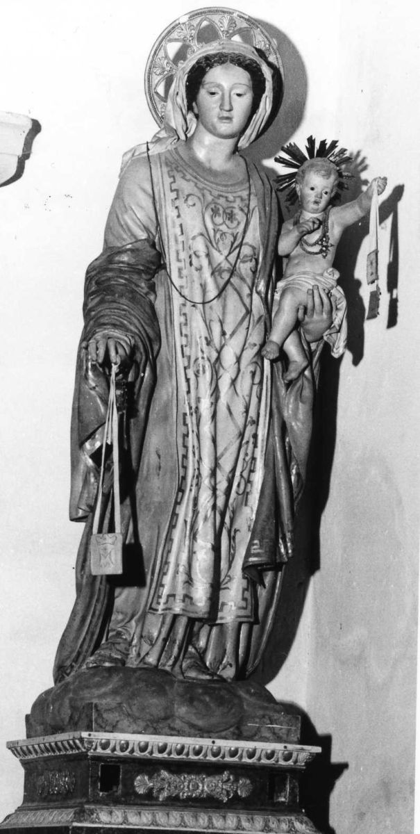 Madonna del Carmelo (statua) - ambito romagnolo (metà sec. XIX)