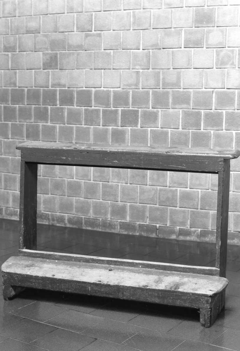 inginocchiatoio - bottega romagnola (seconda metà sec. XIX)