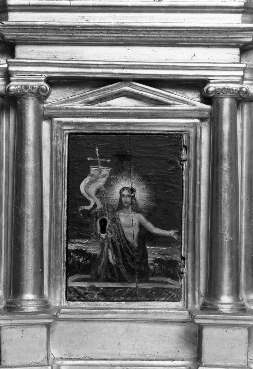Cristo risorto (sportello di tabernacolo) - bottega romagnola (sec. XVII)