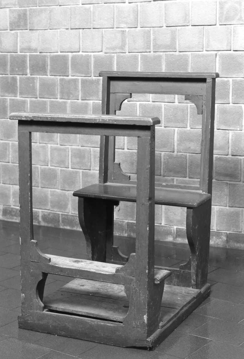 sedia-inginocchiatoio - bottega romagnola (ultimo quarto sec. XIX)