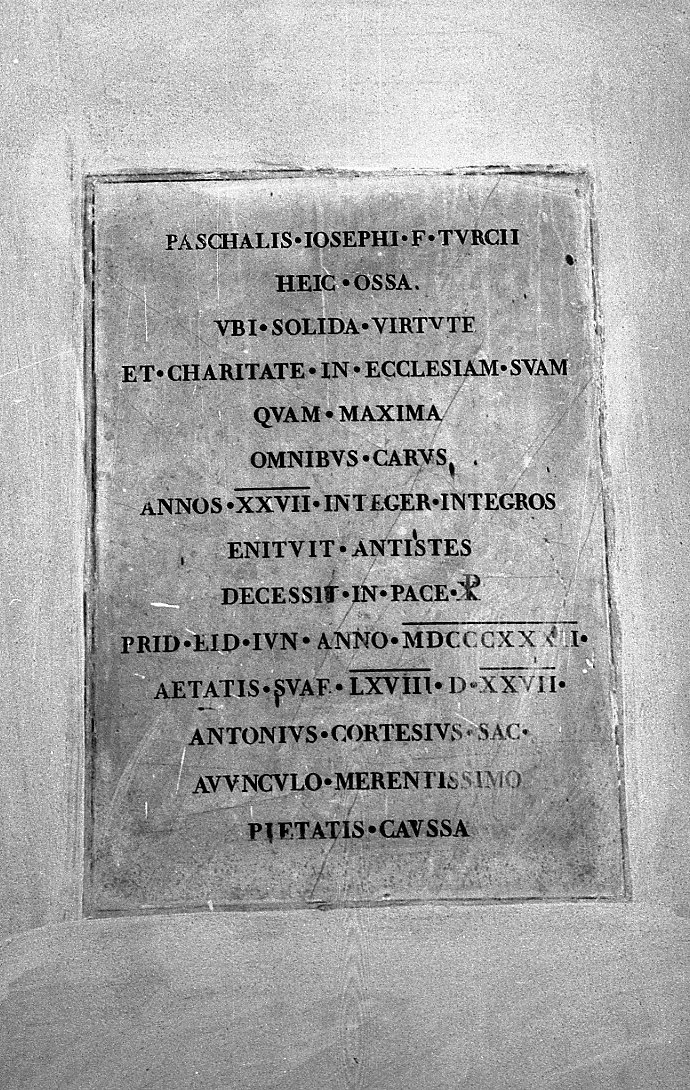 lapide commemorativa - manifattura romagnola (sec. XIX)