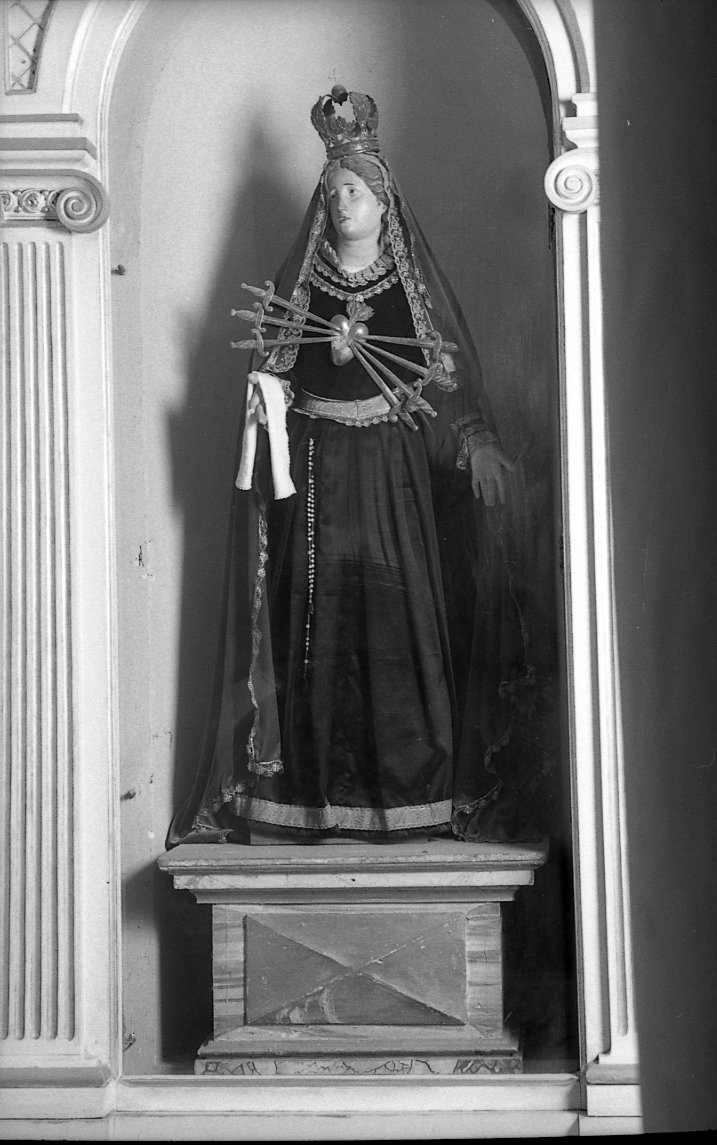 Madonna Addolorata (statua) - manifattura romagnola (seconda metà sec. XIX)