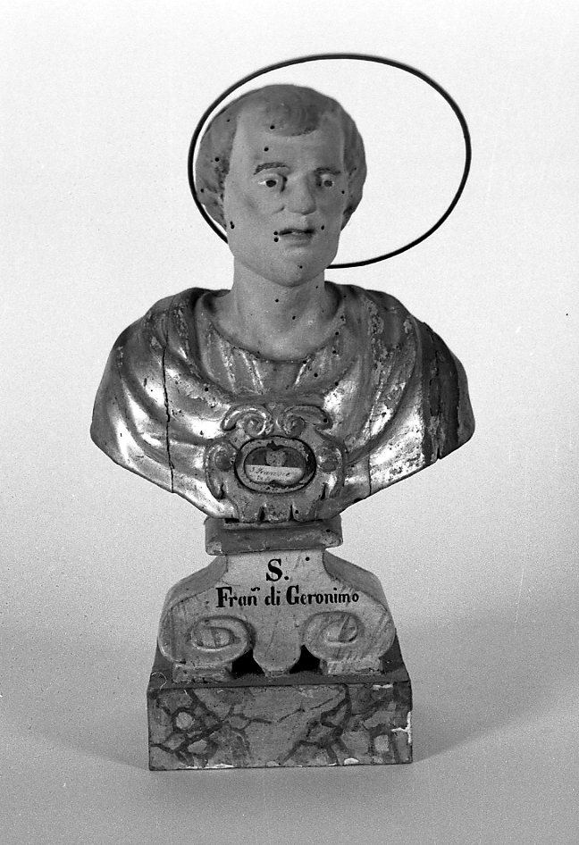 San Francesco di Geronimo (reliquiario - a busto) - manifattura romagnola (seconda metà sec. XIX)
