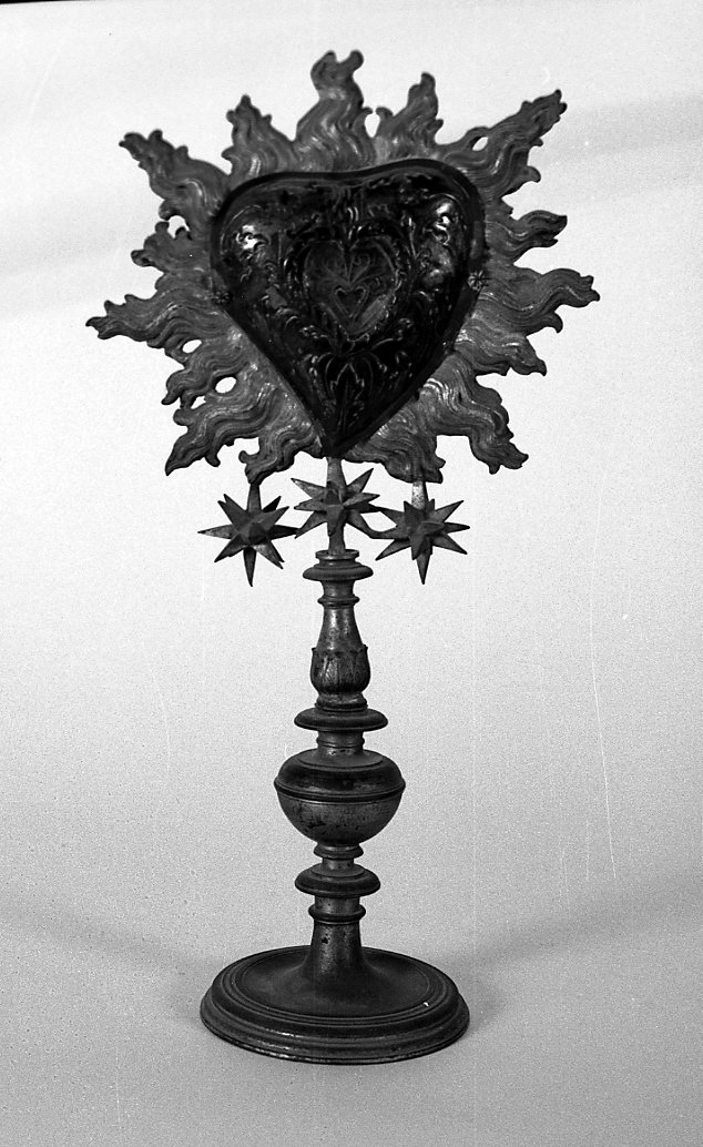 reliquiario - a ostensorio - manifattura romagnola (sec. XIX)