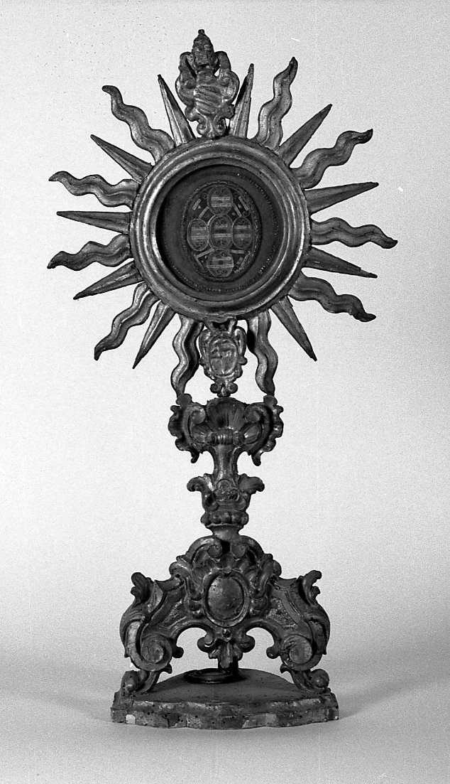reliquiario - a ostensorio - manifattura romagnola (sec. XVIII)