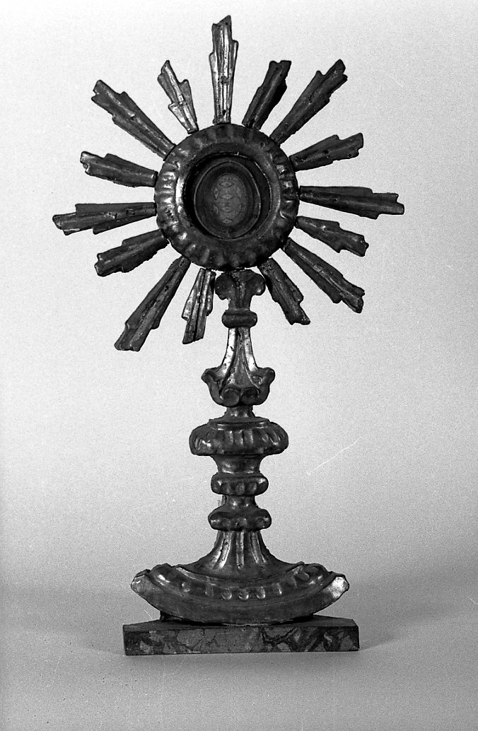 reliquiario - a ostensorio - manifattura romagnola (sec. XIX)