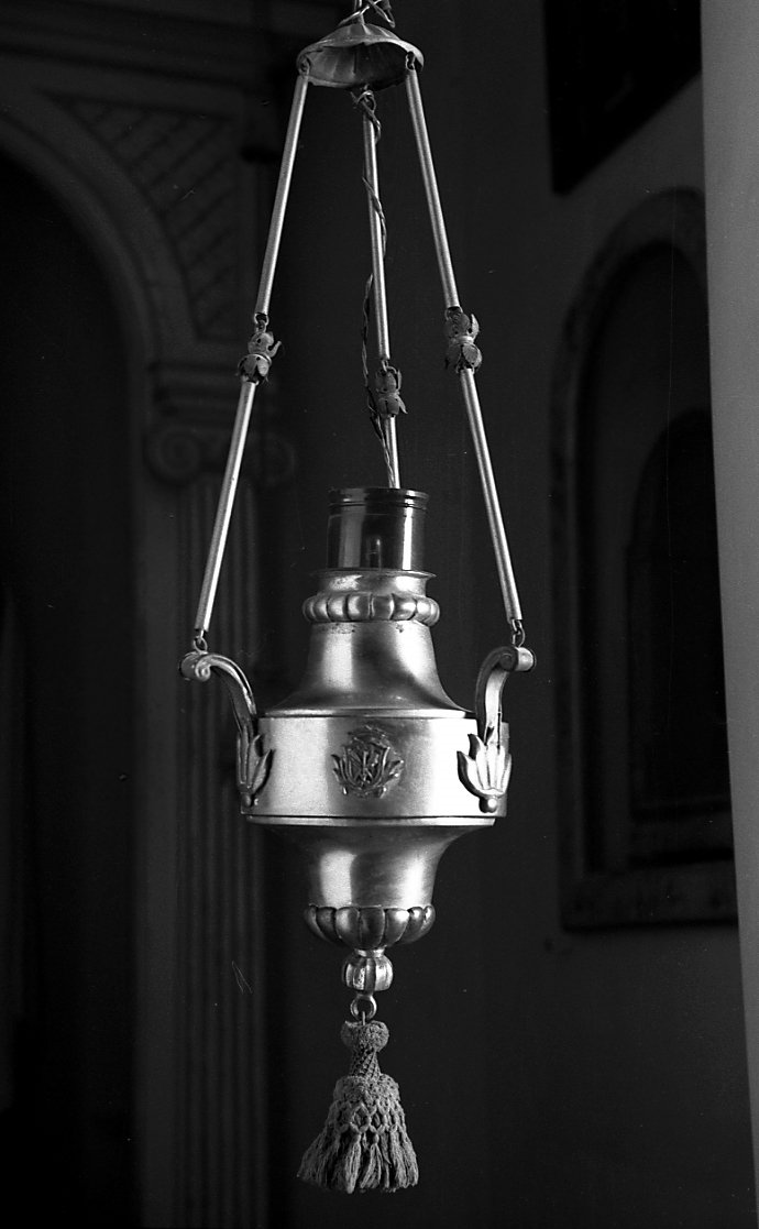 lampada pensile - manifattura romagnola (sec. XIX)