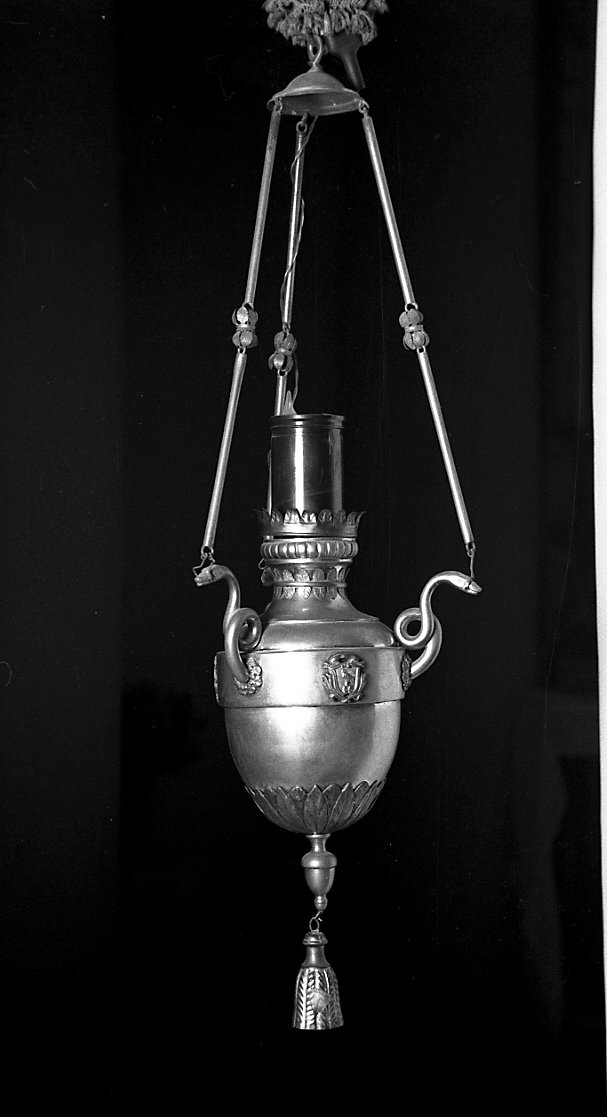 lampada pensile - manifattura romagnola (prima metà sec. XIX)