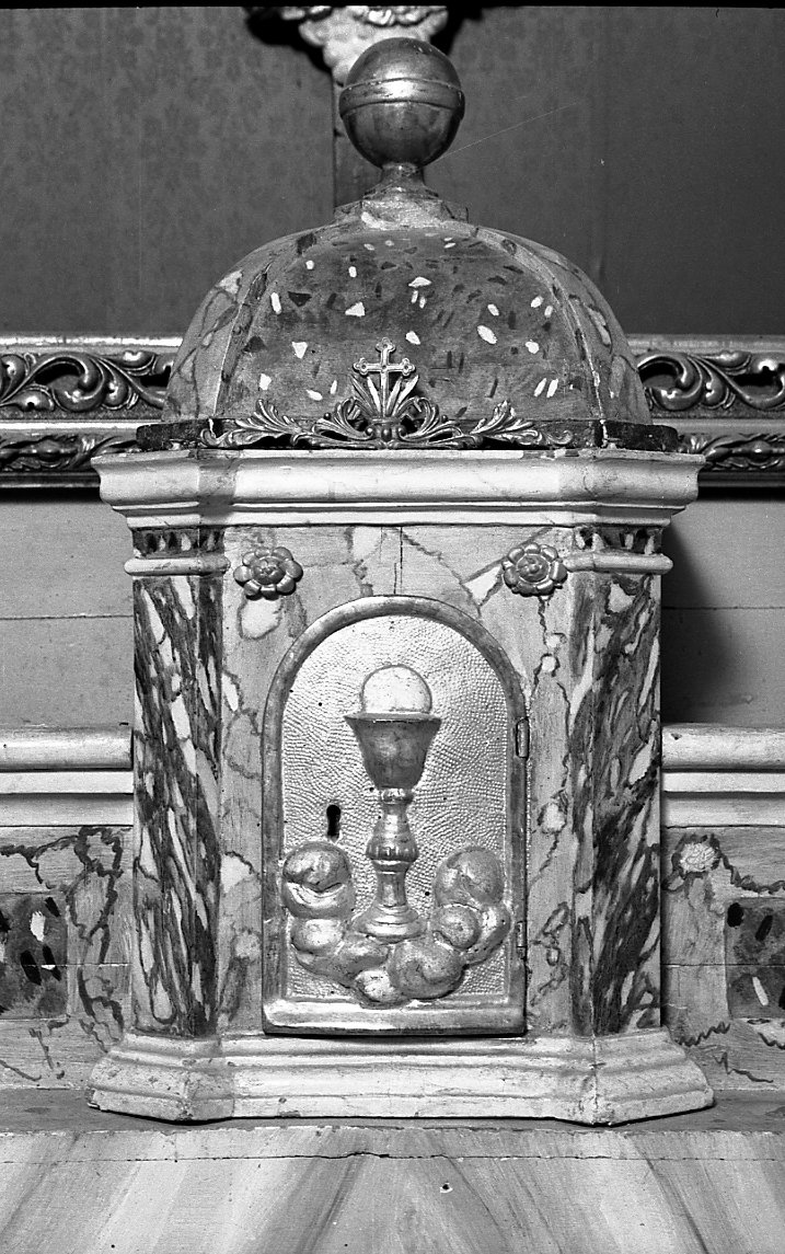 tabernacolo - a tempietto - manifattura romagnola (seconda metà sec. XIX)