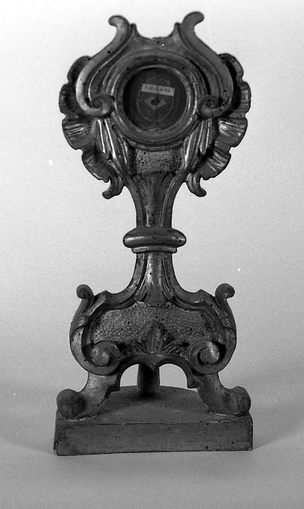 reliquiario - a ostensorio - manifattura romagnola (fine/inizio secc. XVIII/ XIX)