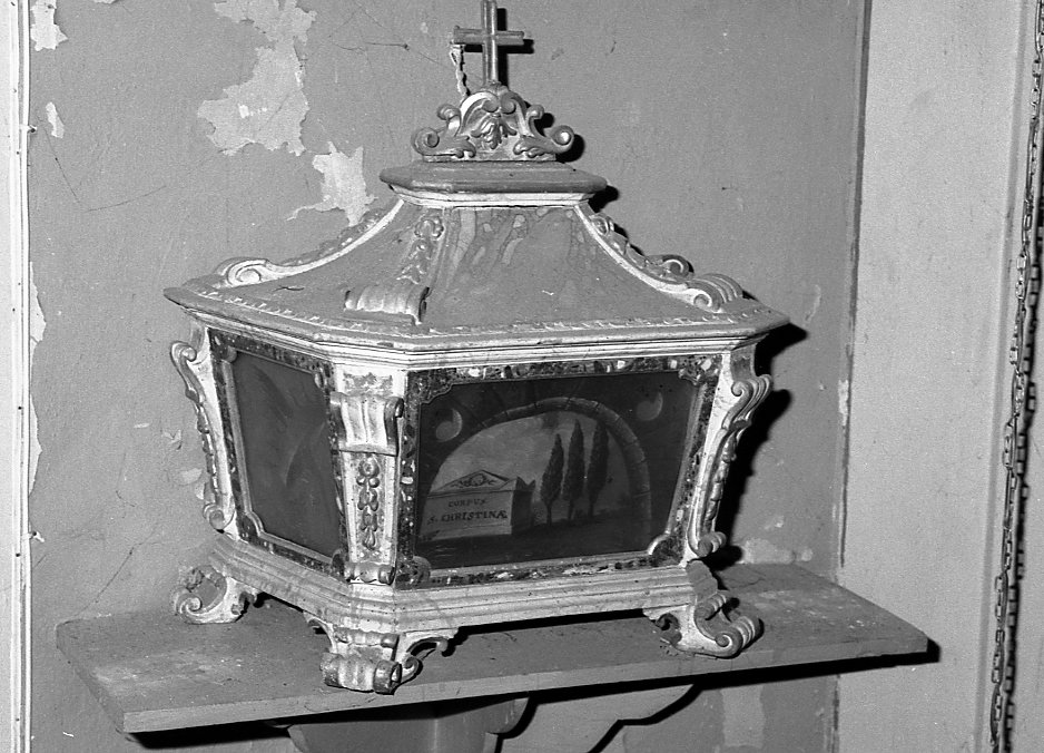 reliquiario - manifattura romagnola (fine/inizio secc. XVIII/ XIX)