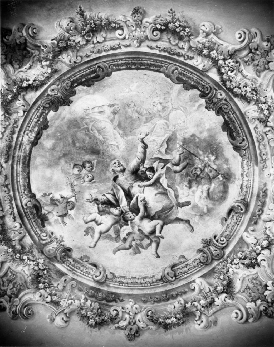 gloria di San Giuseppe (dipinto) di Caccioli Giuseppe Antonio, Farina Pietro Francesco (sec. XVIII)