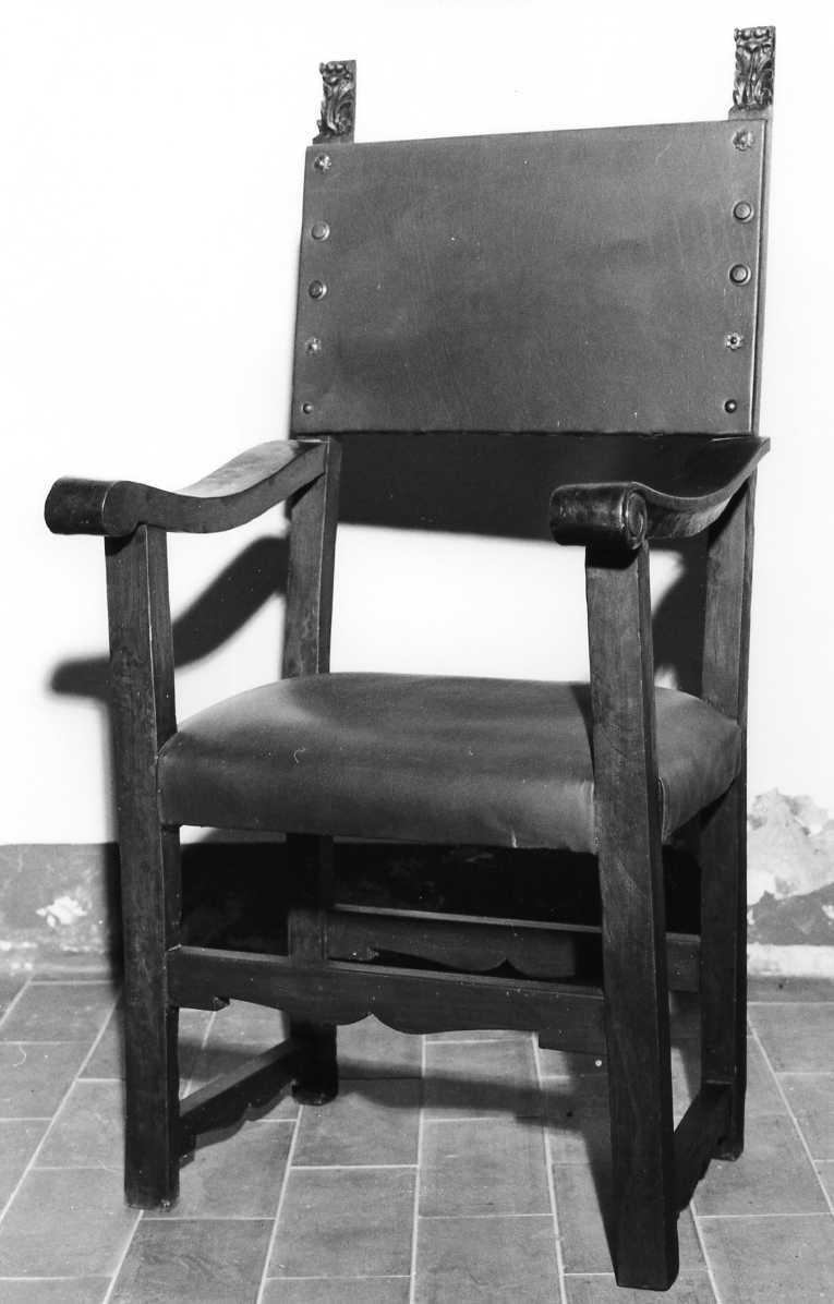 sedia - ambito romagnolo (sec. XVII)