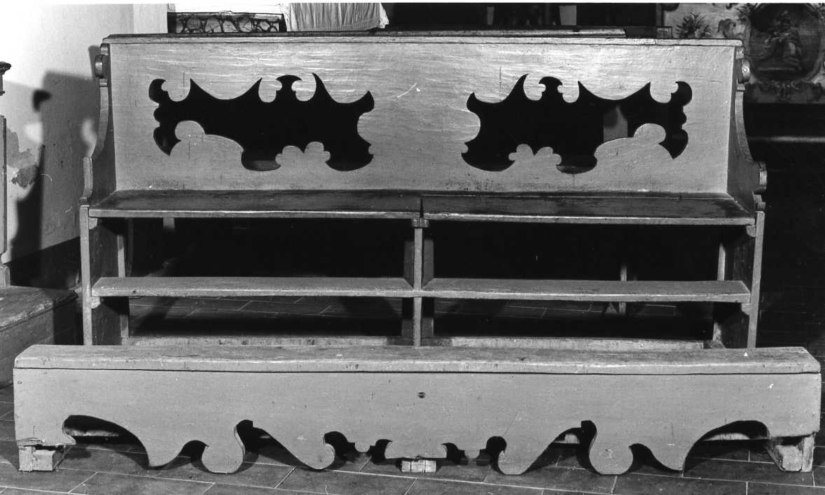 banco da chiesa, serie - produzione romagnola (sec. XVIII)