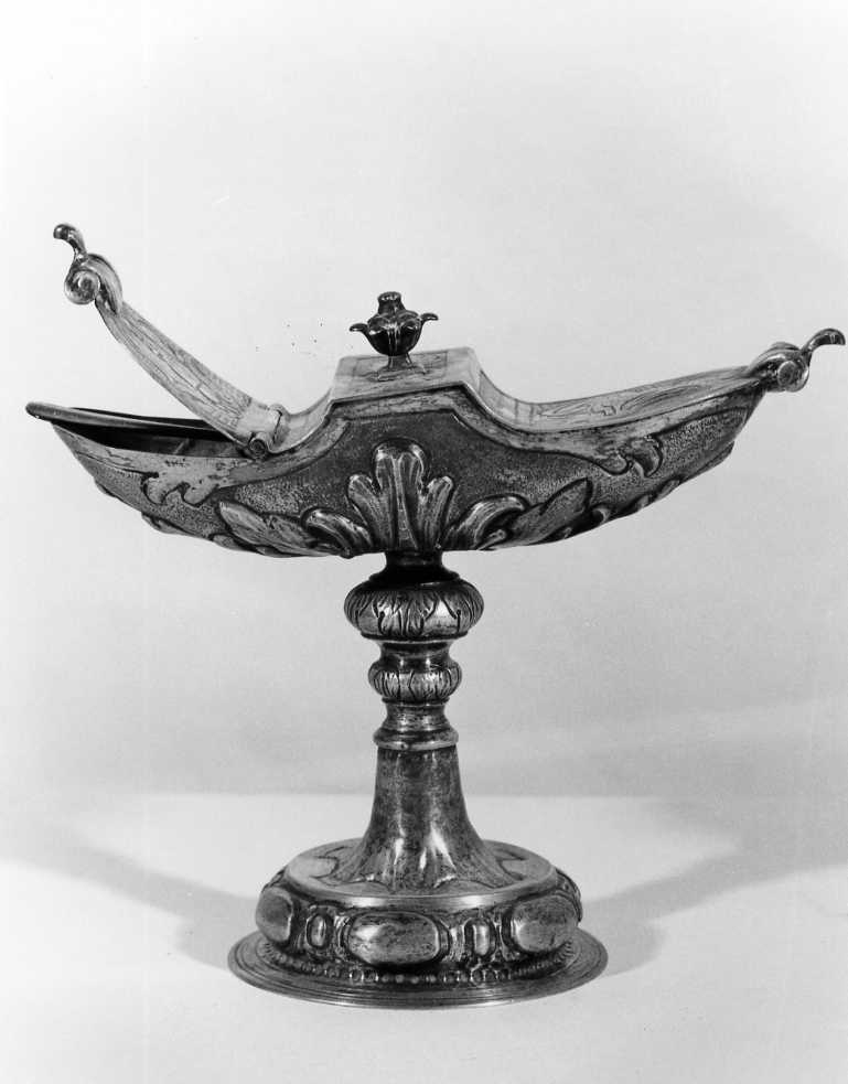 navicella portaincenso, elemento d'insieme di Cimatti Antonio (sec. XVIII)