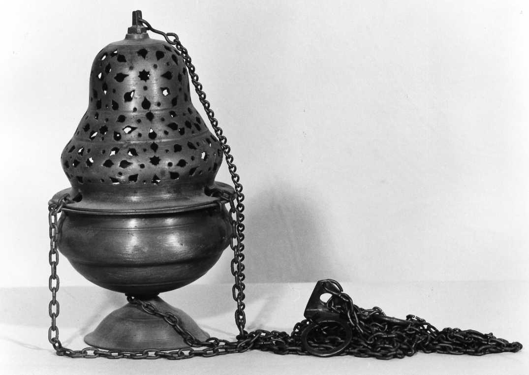 turibolo, elemento d'insieme - produzione romagnola (fine/inizio secc. XVI/ XVII)