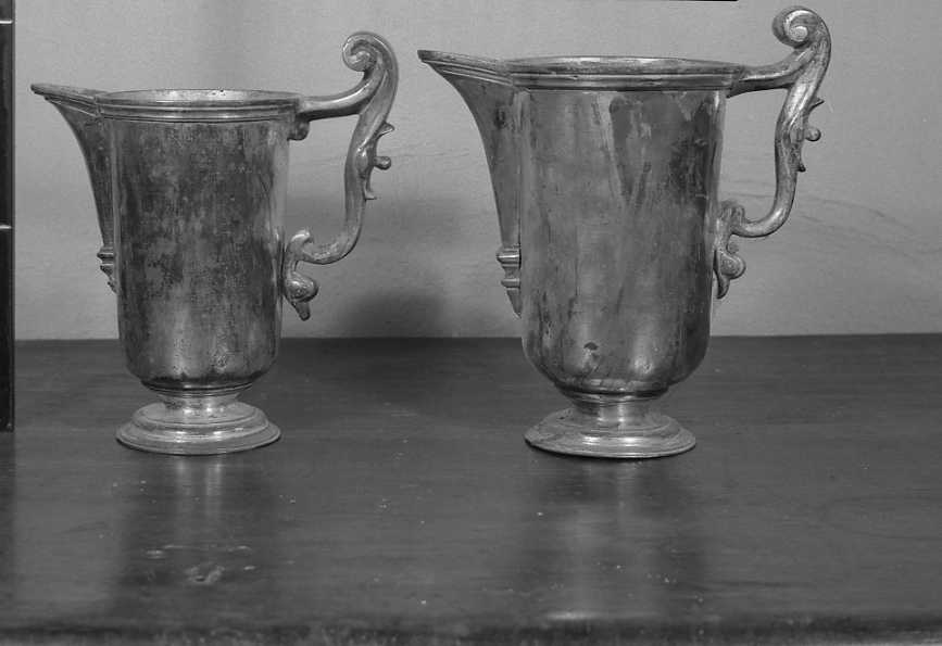 brocca, coppia - ambito romagnolo (fine/inizio secc. XVII/ XVIII)