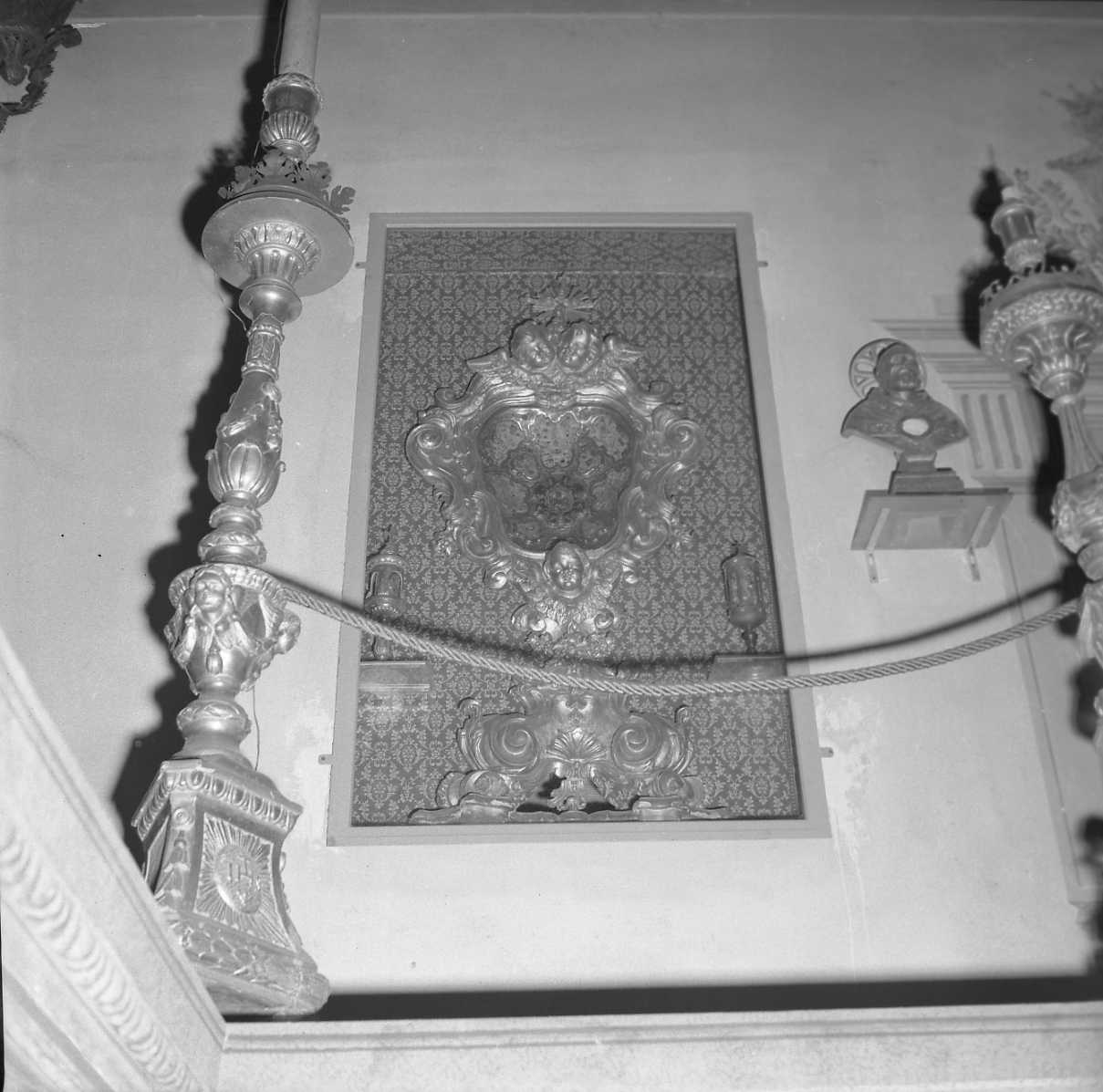 reliquiario monumentale, coppia - ambito romagnolo (seconda metà sec. XVIII)