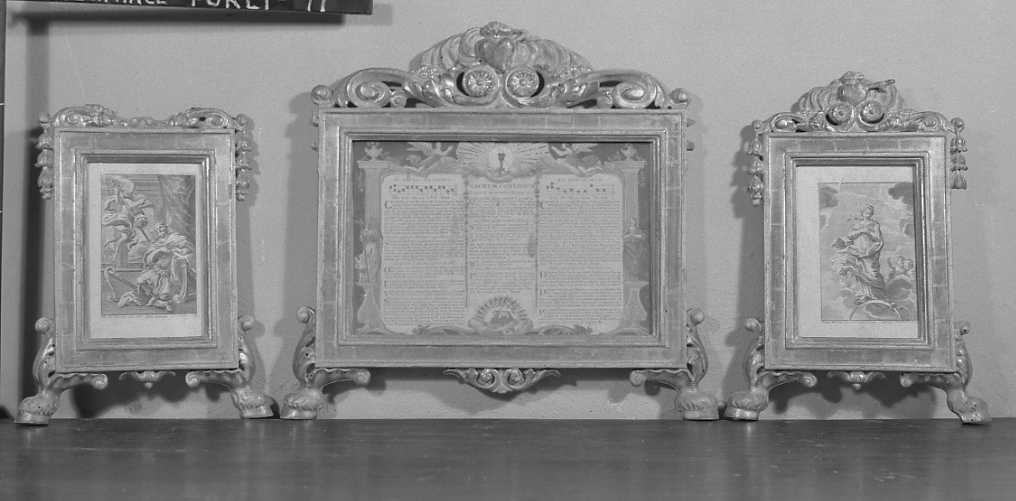 servizio di cartagloria, insieme - ambito romagnolo (prima metà sec. XIX)