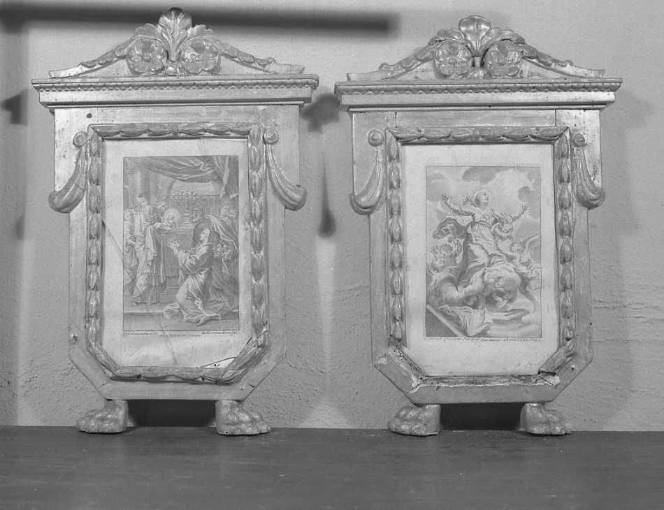 servizio di cartagloria, coppia - ambito romagnolo (seconda metà sec. XIX)