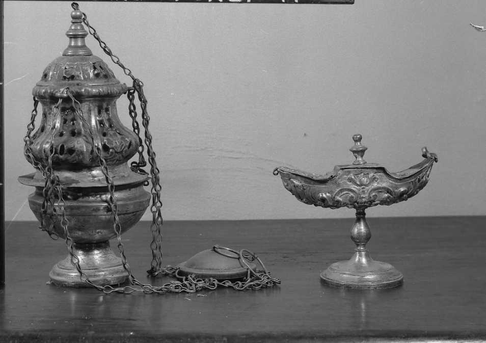 navicella portaincenso - ambito romagnolo (seconda metà sec. XIX)