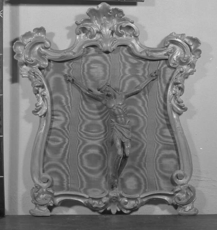 Crocifisso entro cartagloria (crocifisso) - ambito romagnolo (seconda metà, prima metà sec. XVII, sec. XVIII)