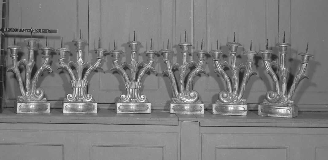 candeliere, serie - ambito romagnolo (fine/inizio secc. XVIII/ XIX)