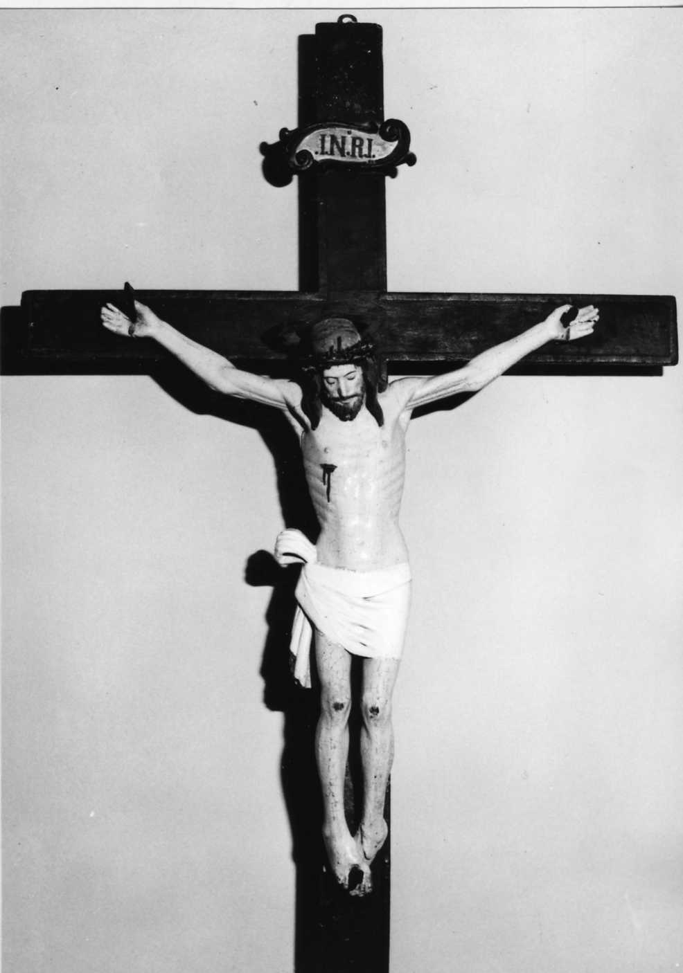 Cristo crocifisso (scultura) - ambito romagnolo (secc. XVI/ XVII)