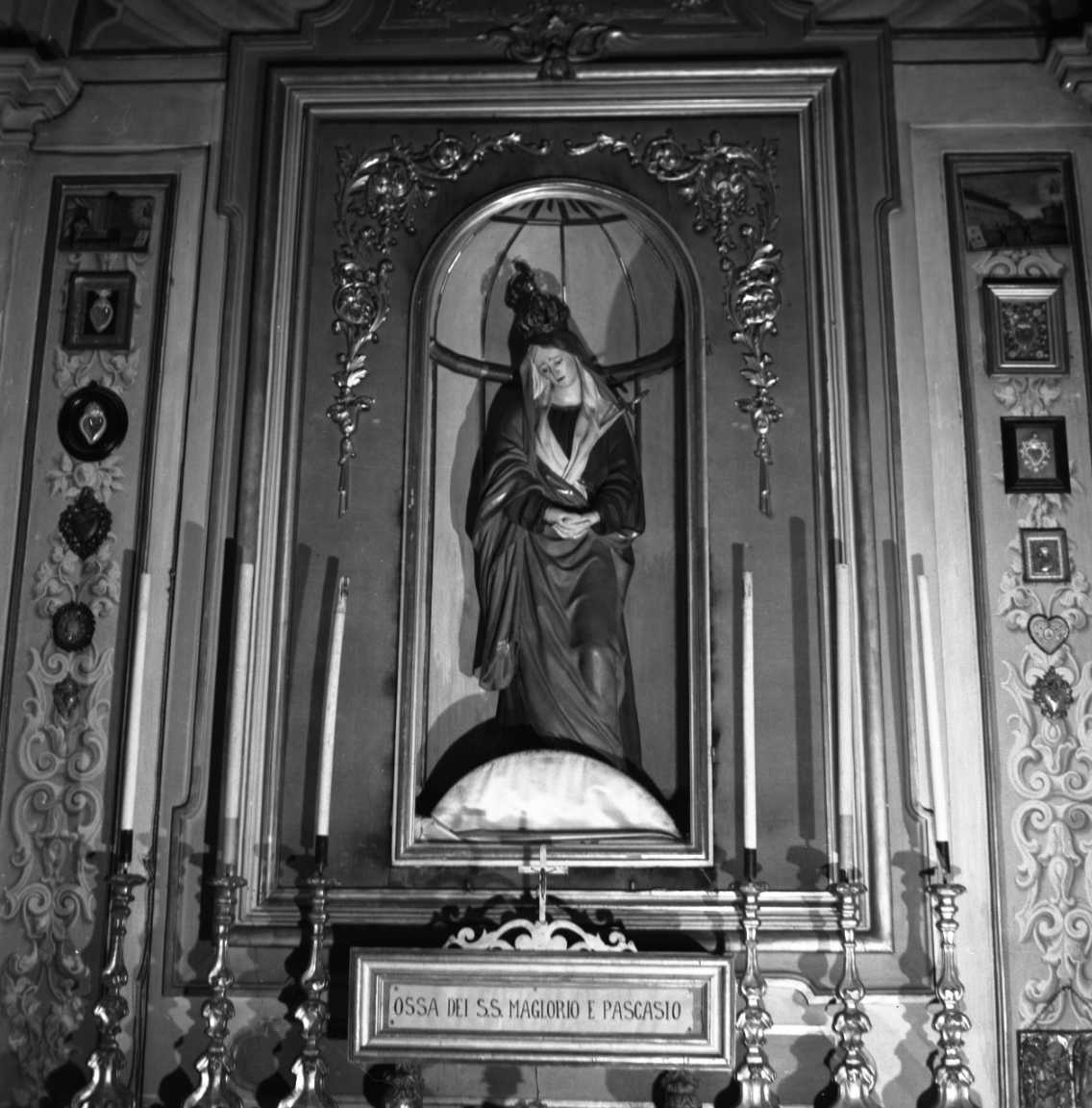 Madonna Addolorata (statua) di Ballanti Graziani Francesco (bottega), Ballanti Giovanni Battista detto Graziani (bottega), Ballanti Graziani Giuseppe (bottega) (fine/inizio secc. XVIII/ XIX)