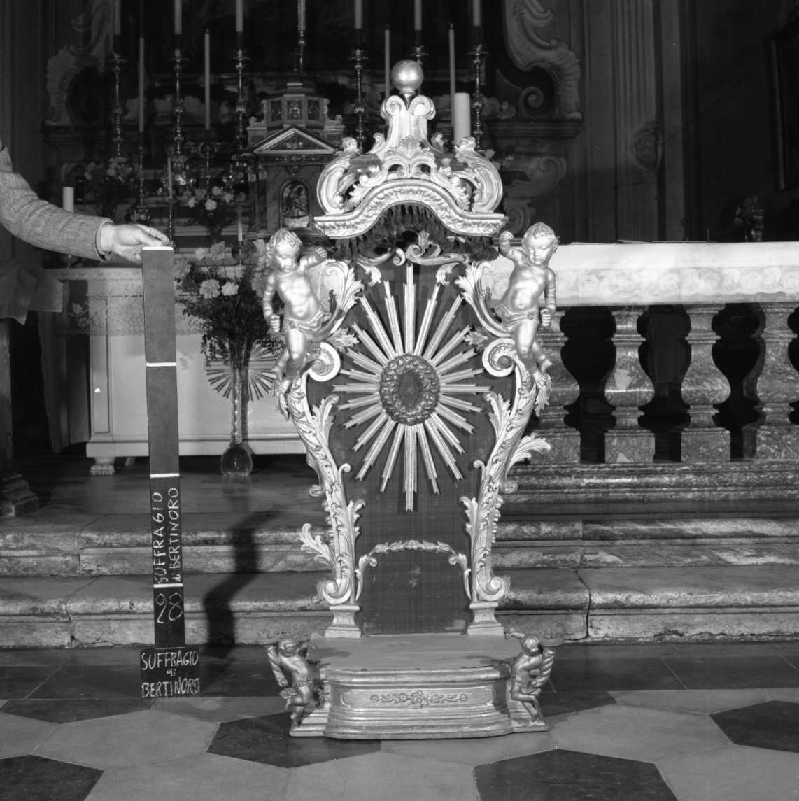 tronetto per esposizione eucaristica - bottega romagnola (sec. XVIII)