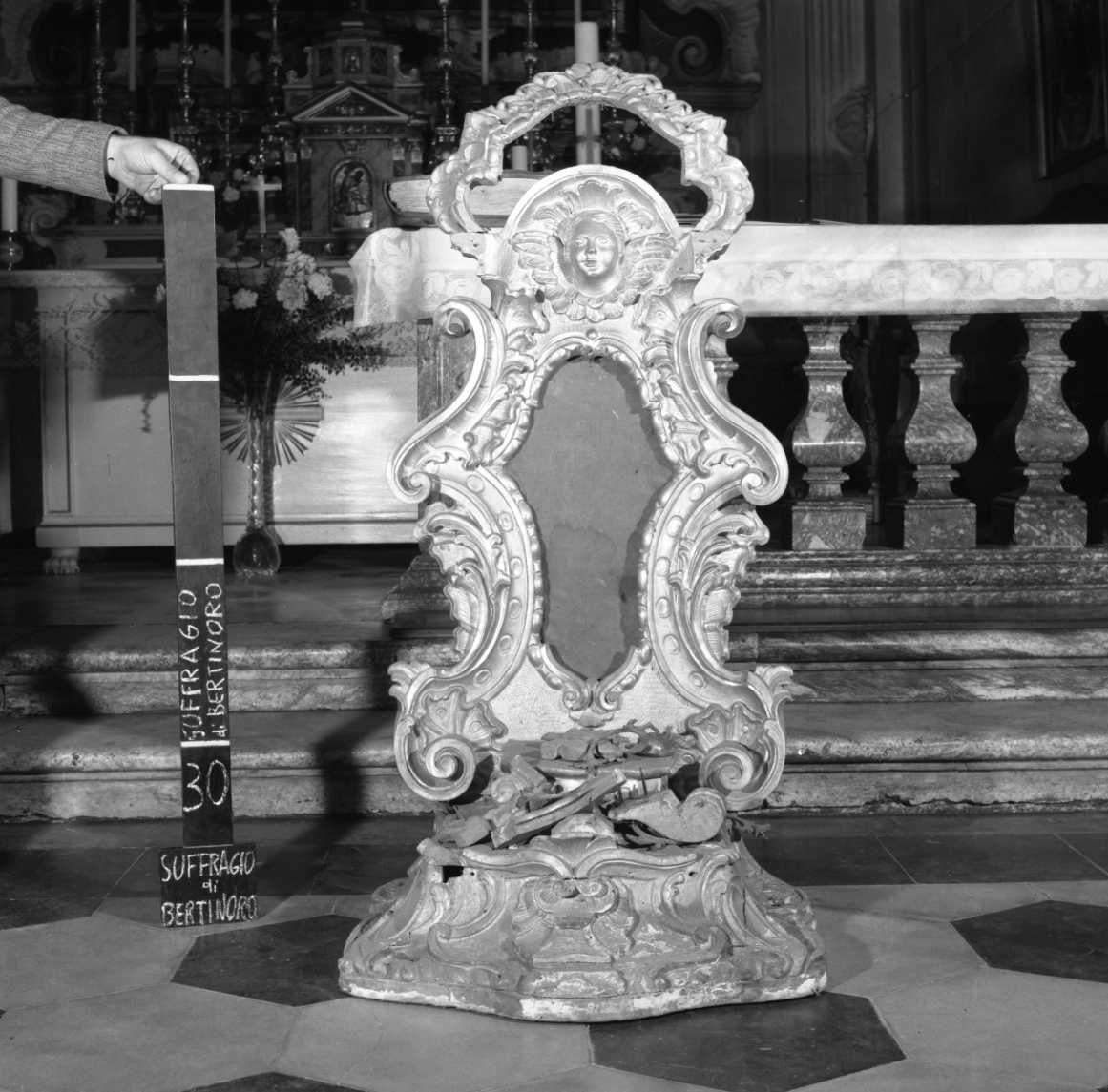 tronetto per esposizione eucaristica - bottega marchigiana (sec. XVII)