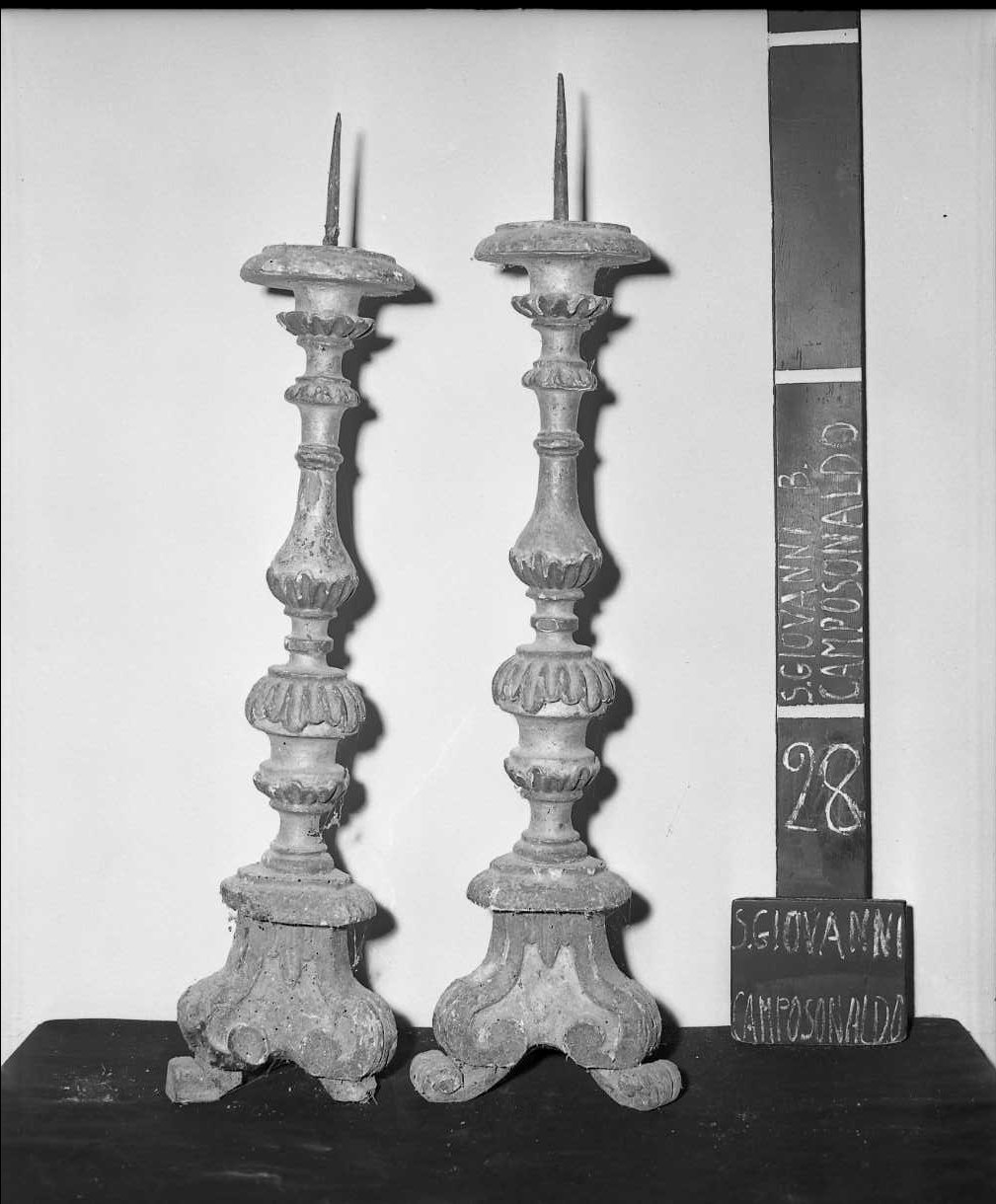 candeliere, serie - bottega toscana (sec. XVII)