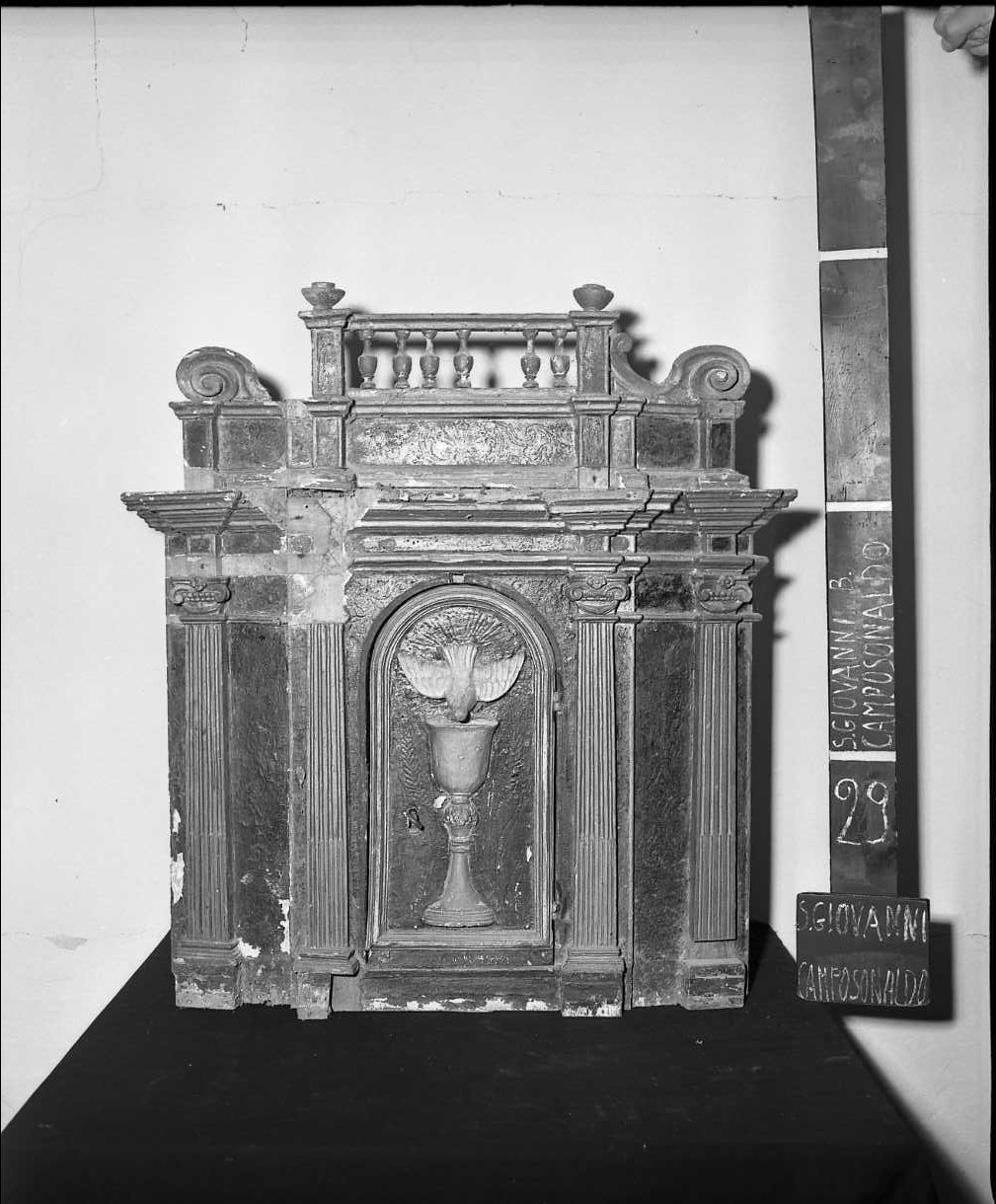 tabernacolo - bottega toscana (sec. XVI)