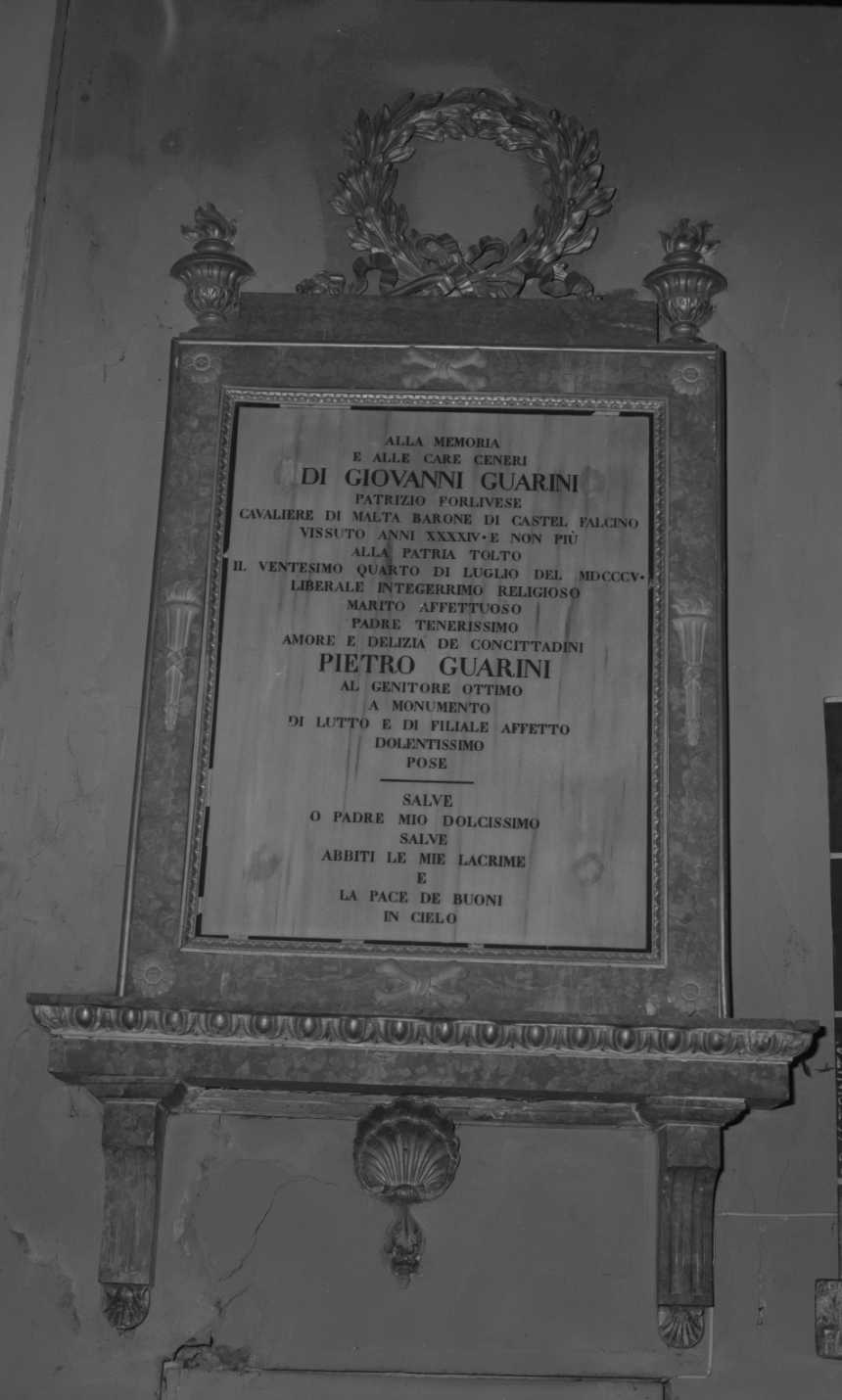 lapide - ambito romagnolo (inizio sec. XIX)