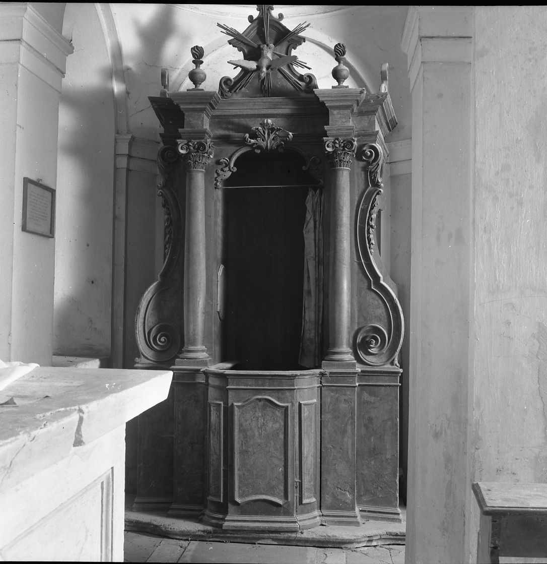 confessionale - bottega romagnola (sec. XVIII)
