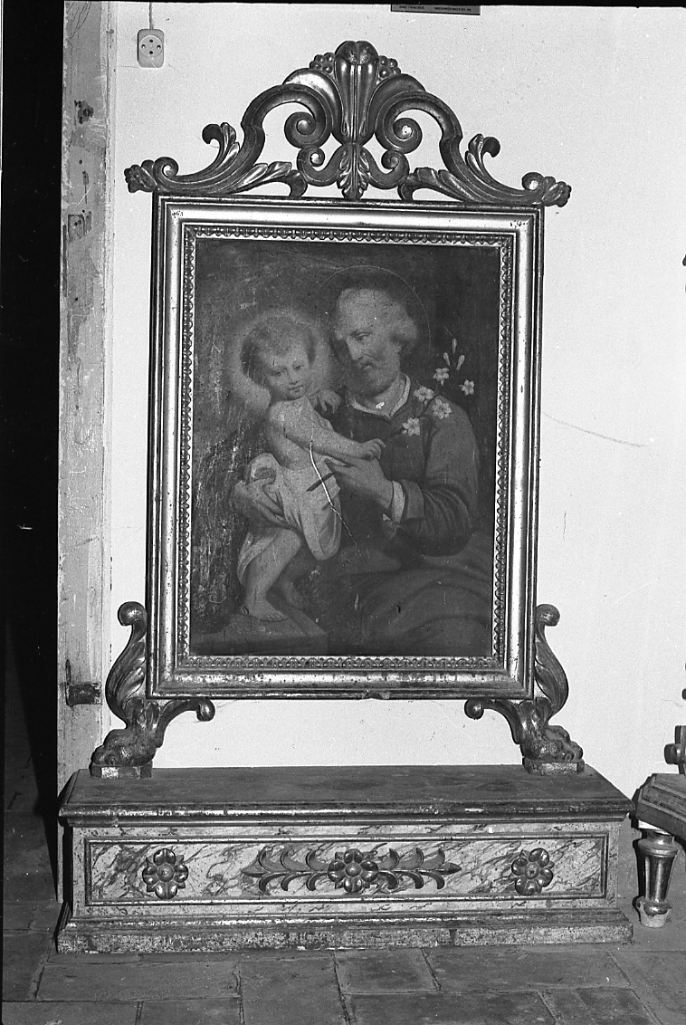 San Giuseppe con Gesù bambino (dipinto) - ambito romagnolo (sec. XVIII)