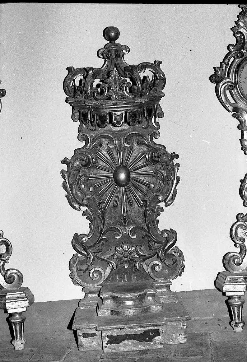 tronetto per esposizione eucaristica - bottega emiliana (prima metà sec. XVIII)