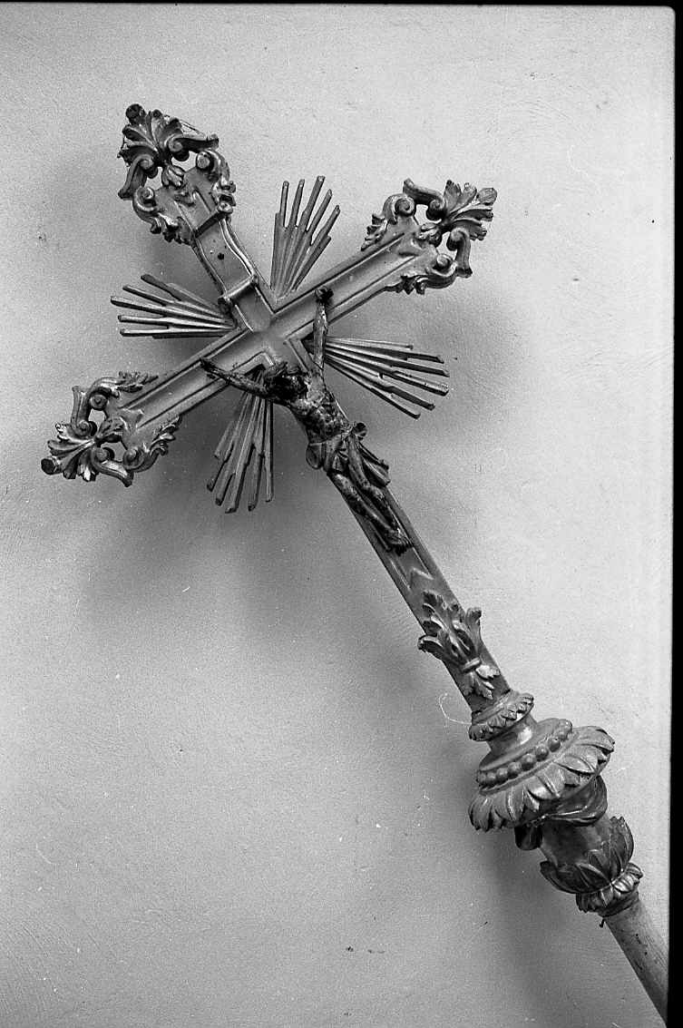croce processionale - bottega emiliana (metà sec. XVIII)
